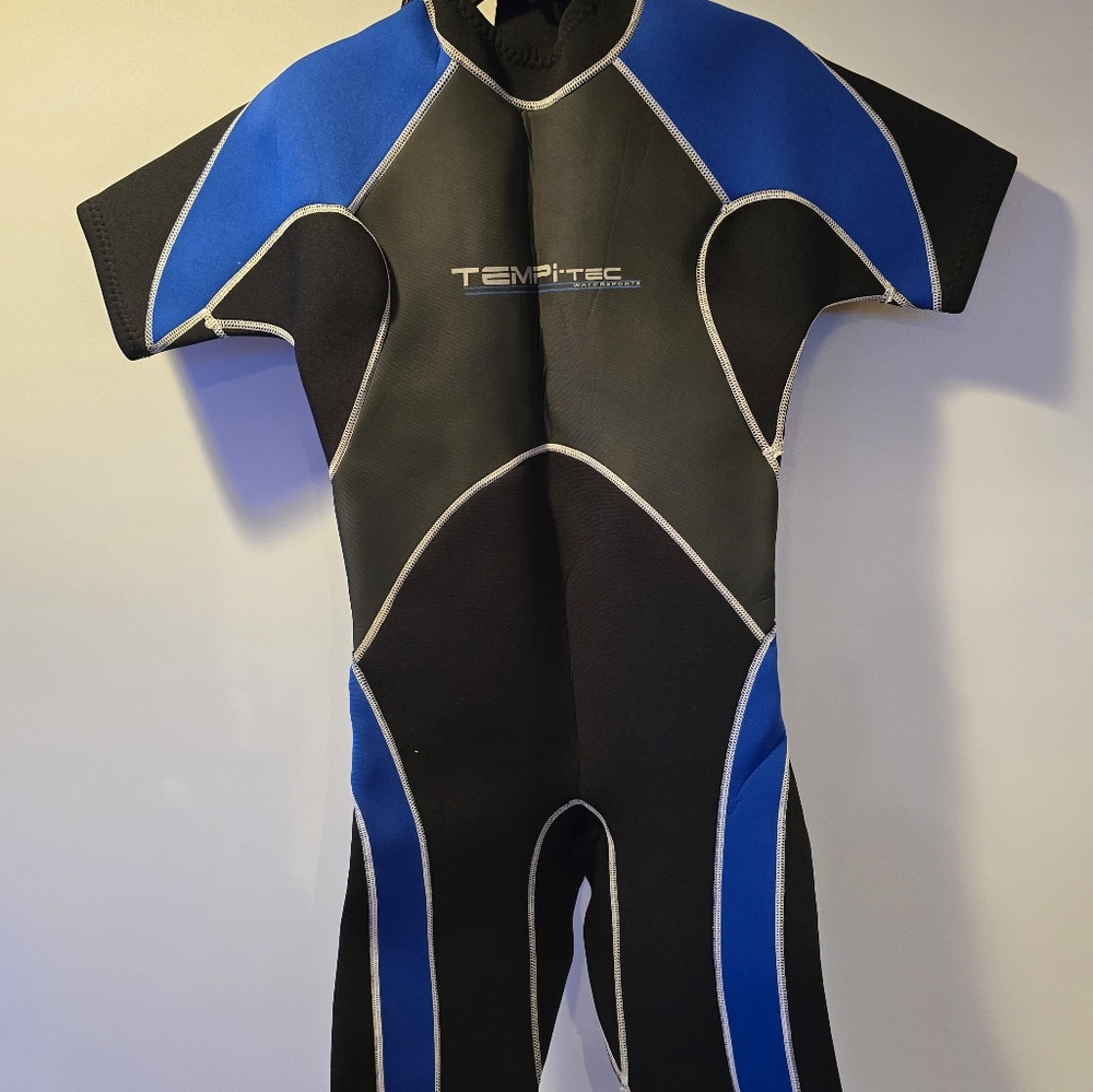 Men's Black and Blue Swim Suit